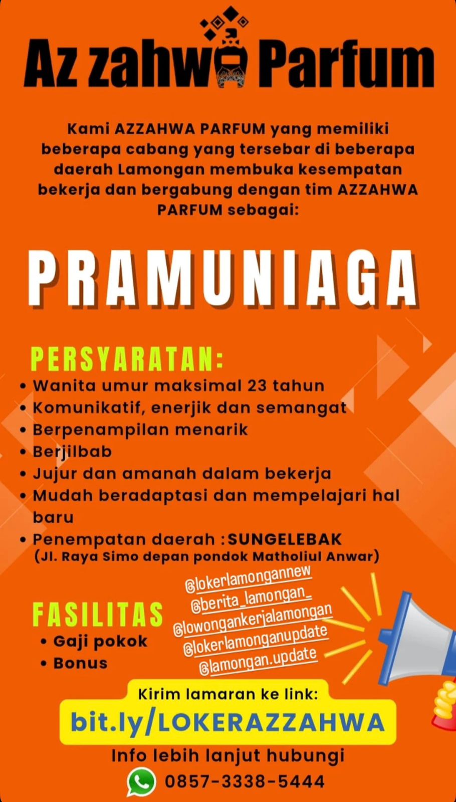 Foto: LOKER AZZAHWA PARFUM