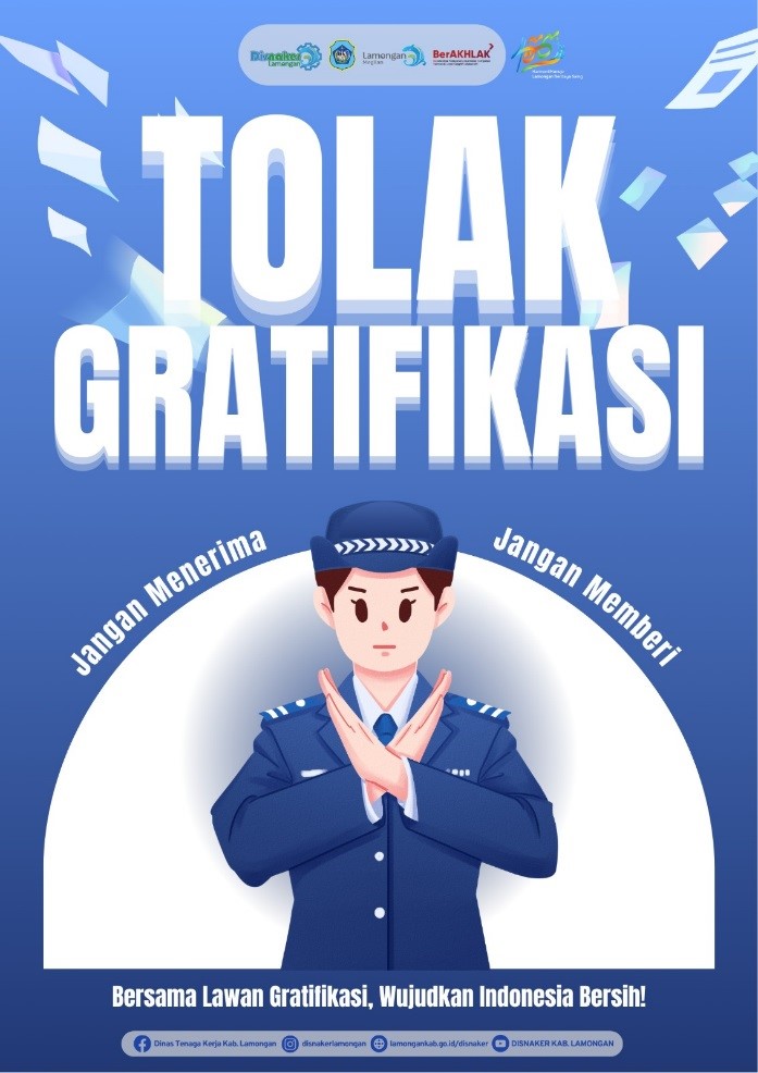 Foto: BANGUN BUDAYA INTEGRITAS, DISNAKER LAMONGAN GAUNGKAN GERAKAN TOLAK GRATIFIKASI