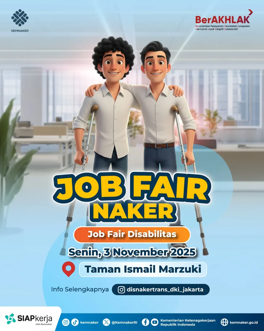 Foto: JOB FAIR NAKER "JOB FAIR DISABILITAS"