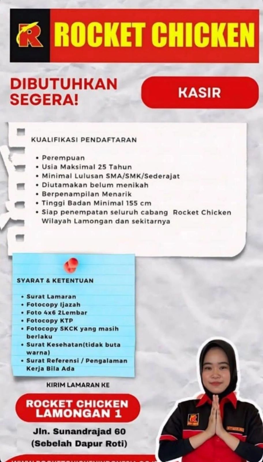 Foto: LOKER ROCKET CHICKEN