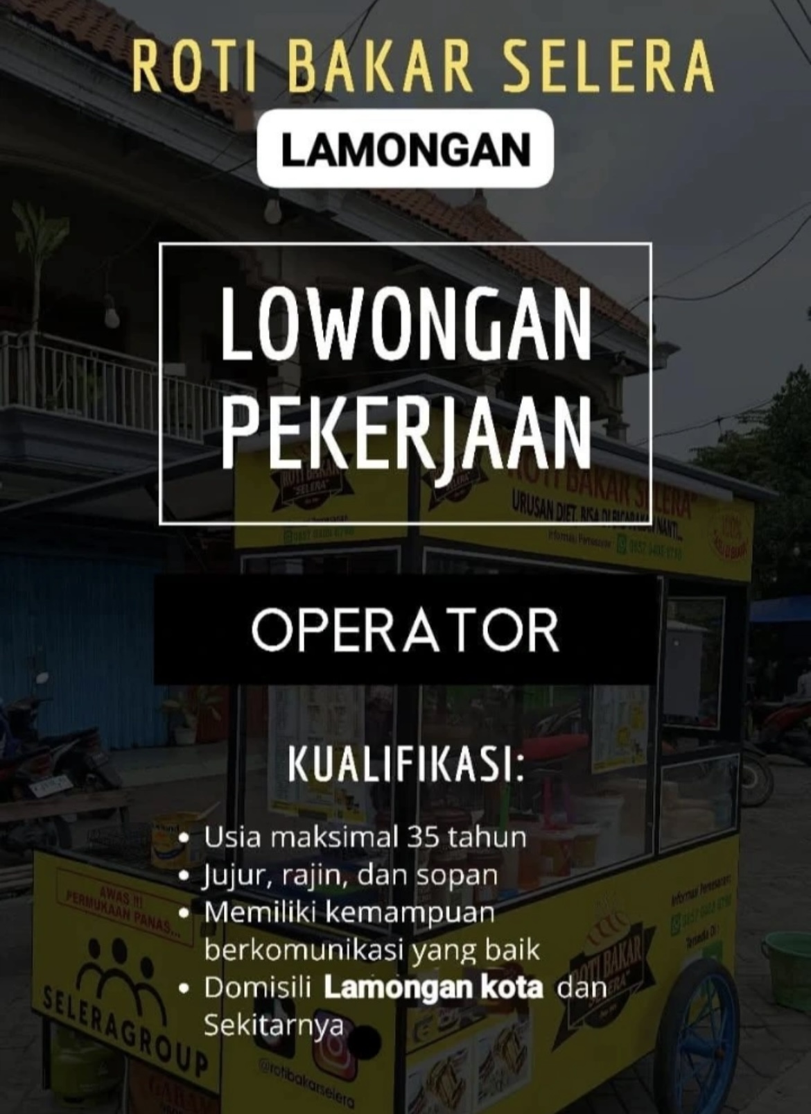 Foto: LOKER ROTI BAKAR SELERA