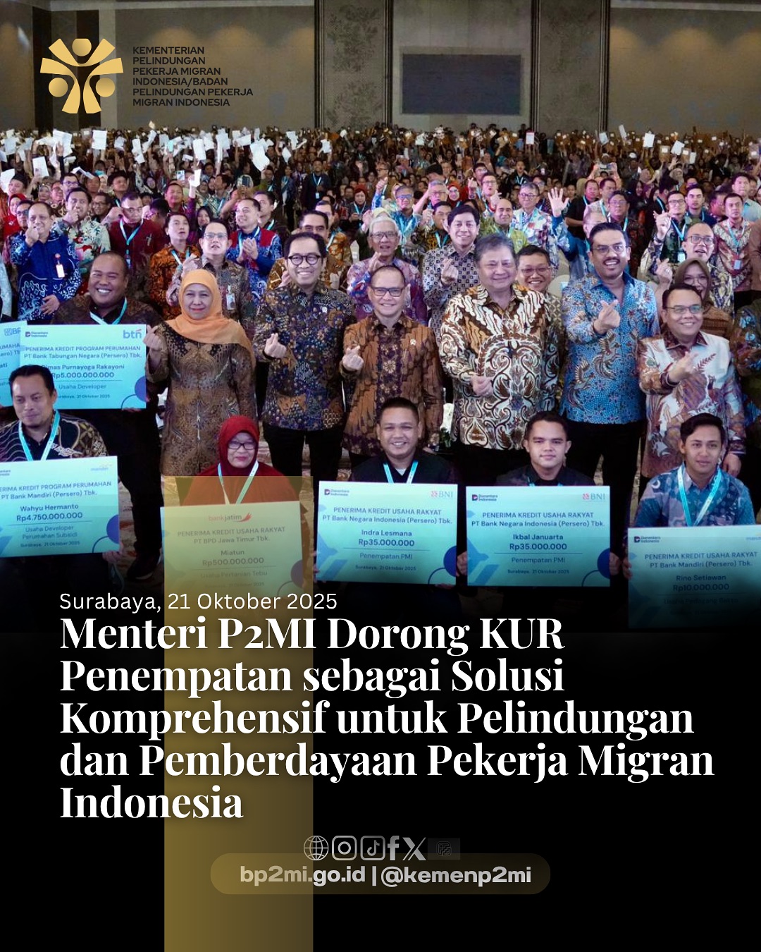 Foto: MENTERI P2MI DORONG KUR PENEMPATAN SEBAGAI SOLUSI KOMPREHENSIF UNTUK PELINDUNGAN DAN PEMBERDAYAAN PEKERJA MIGRAN INDONESIA