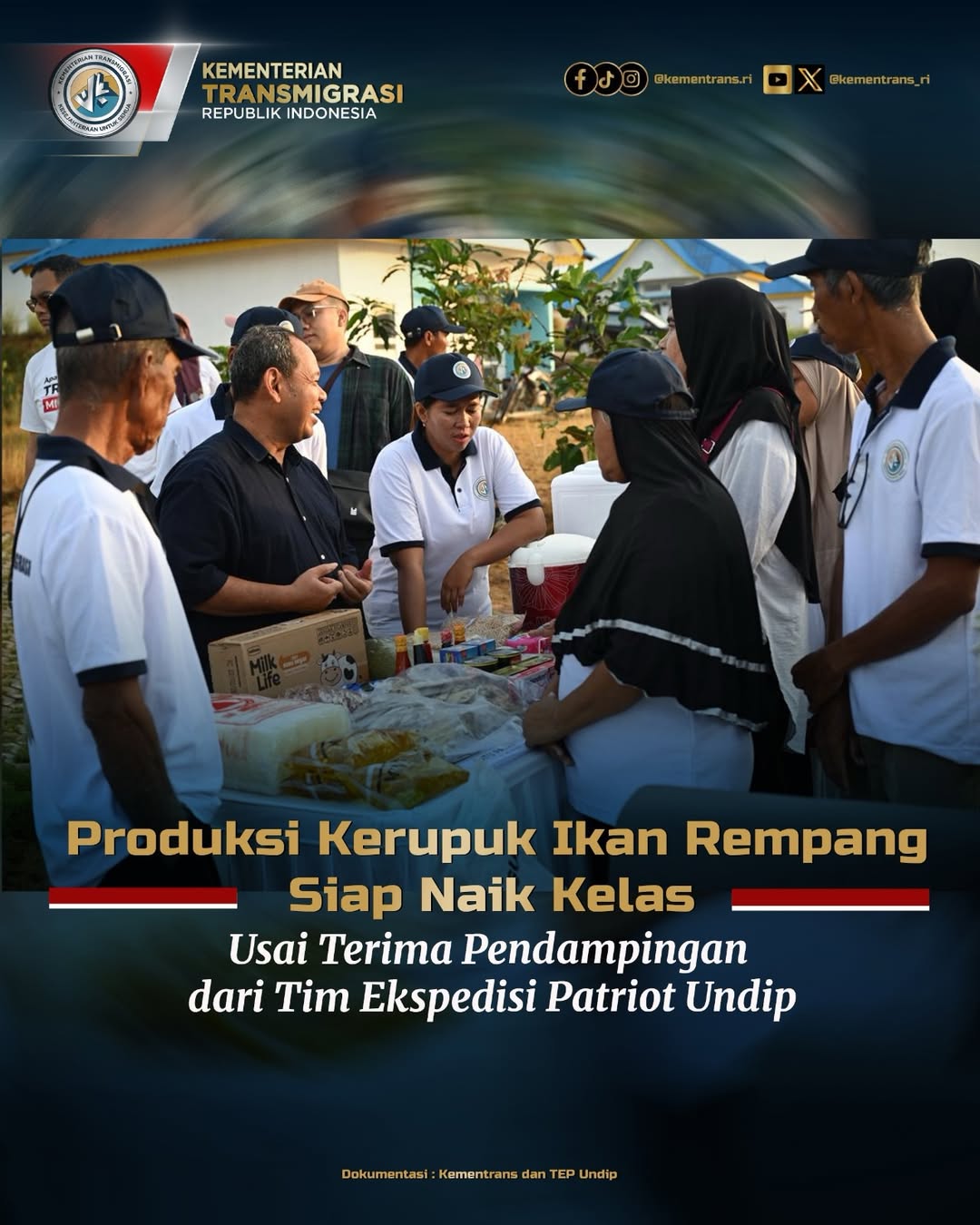 Foto: PRODUKSI KERUPUK IKAN REMPANG SIAP NAIK KELAS USAI TERIMA PENDAMPINGAN TIM EKSPEDISI PATRIOT UNDIP