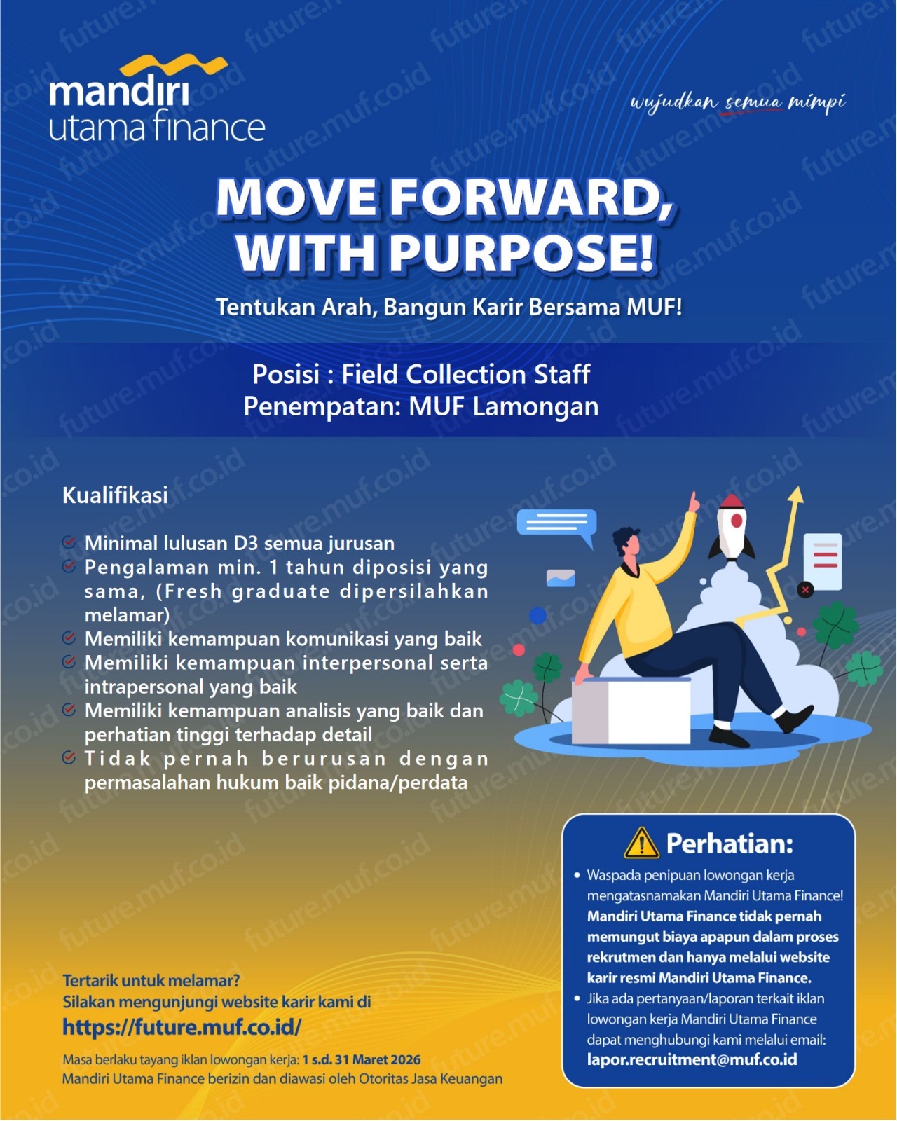 Foto: LOKER MANDIRI UTAMA FINANCE