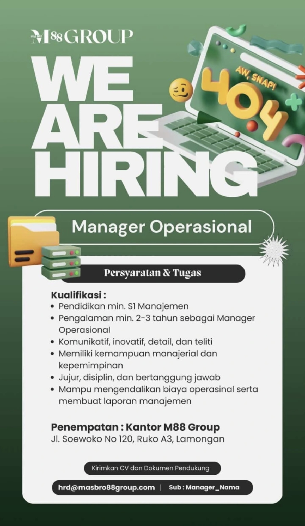 Foto: LOKER M88 GROUP