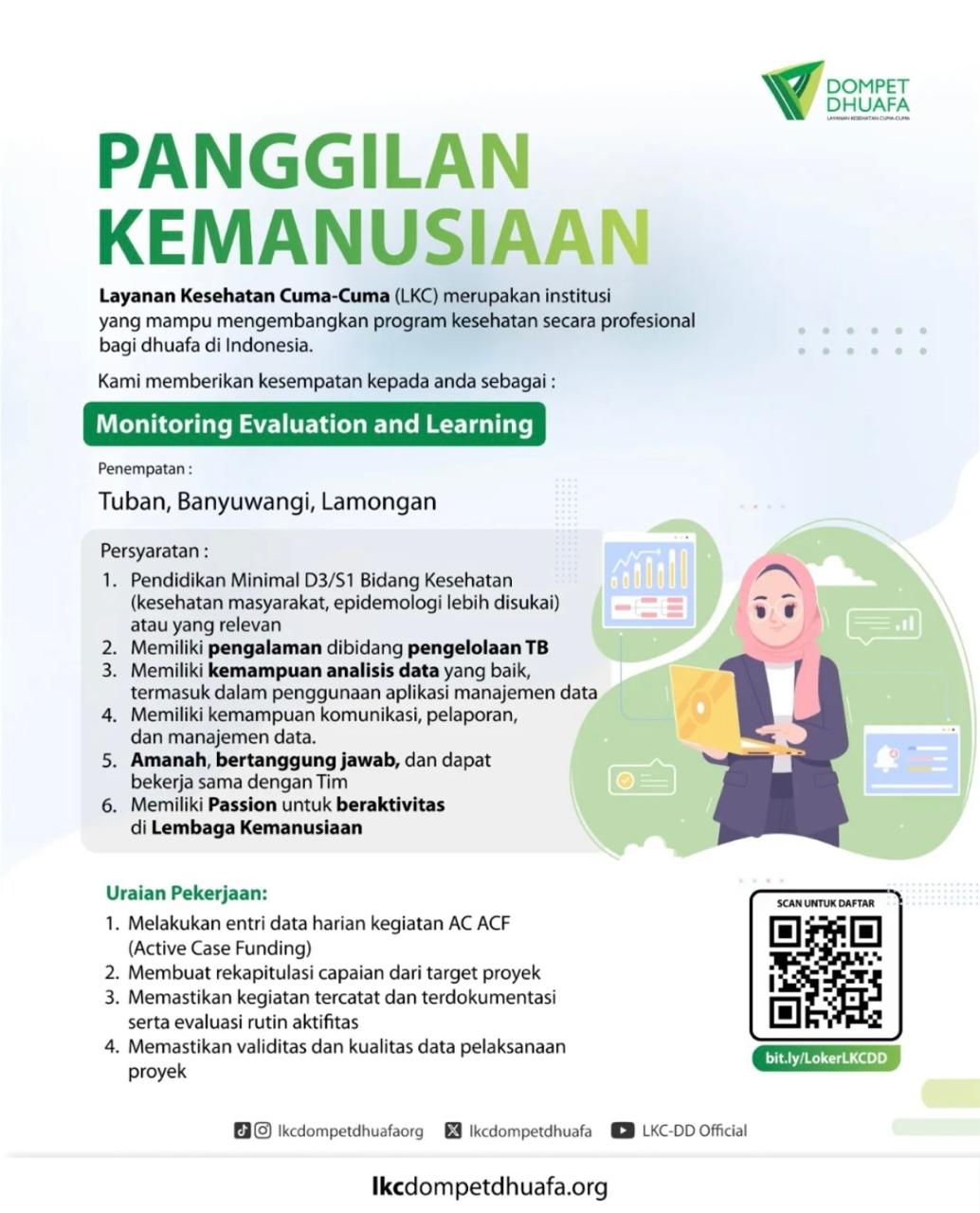 Foto: LOKER LAYANAN KESEHATAN CUMA-CUMA DOMPET DHUAFA