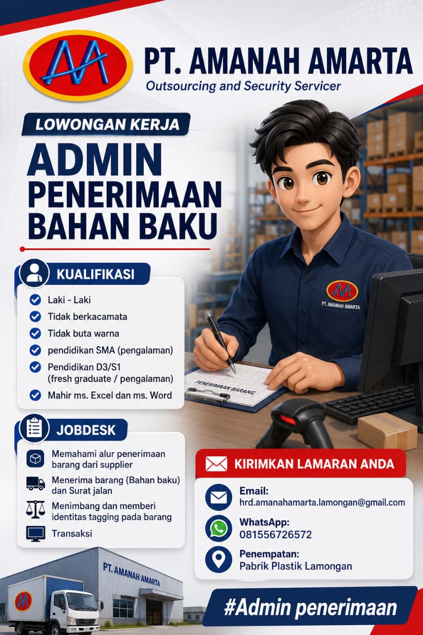 Foto: LOKER PT. AMANAH AMARTA