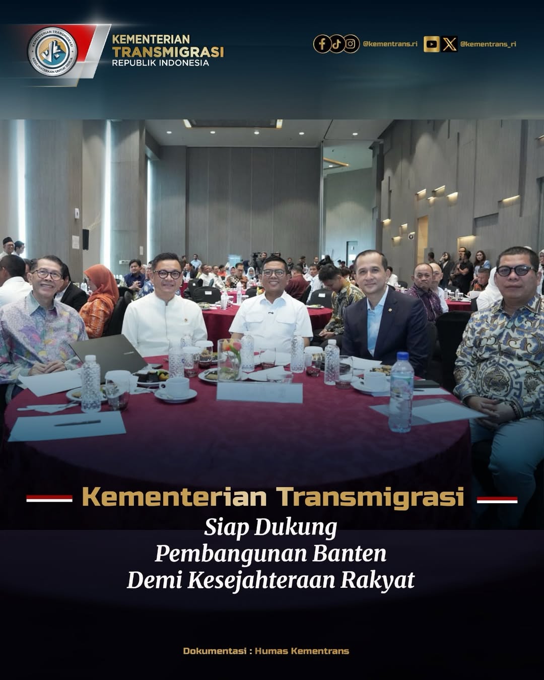 Foto: KEMENTERIAN TRANSMIGRASI SIAP DUKUNG PEMBANGUNAN BANTEN DEMI KESEJAHTERAAN RAKYAT