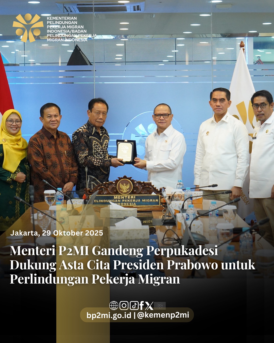 Foto: MENTERI P2MI GANDENG PERPUKADESI DUKUNG ASTA CITA PRESIDEN PRABOWO UNTUK PERLUNDUNGAN PEKERJA MIGRAN