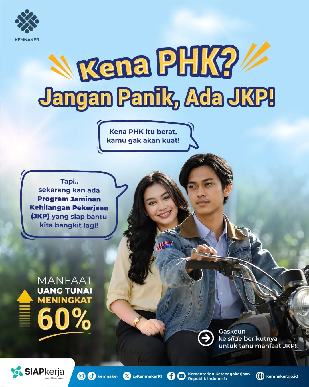 Foto: KENA PHK ? JANGAN PANIK, ADA JKP!