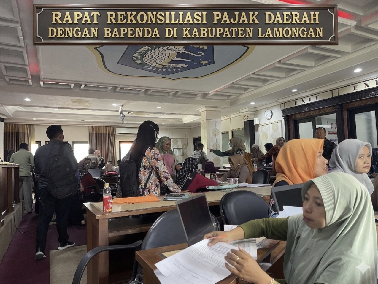 Foto: OPTIMALKAN PENDAPATAN ASLI DAERAH KABUPATEN LAMONGAN DNEGAN MELAKUKAN PELAPORAN REKONSILIASI PENDAPATAN PAJAK DAERAH