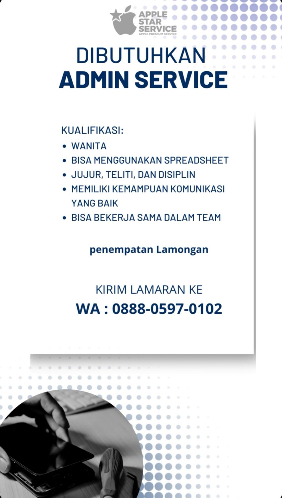 Foto: LOKER APPLE STAR LAMONGAN