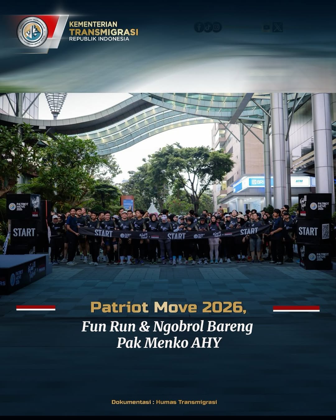 Foto: PATRIOT MOVE 2026 FUN RUN & NGOBROL BARENG PAK MENKO AHY