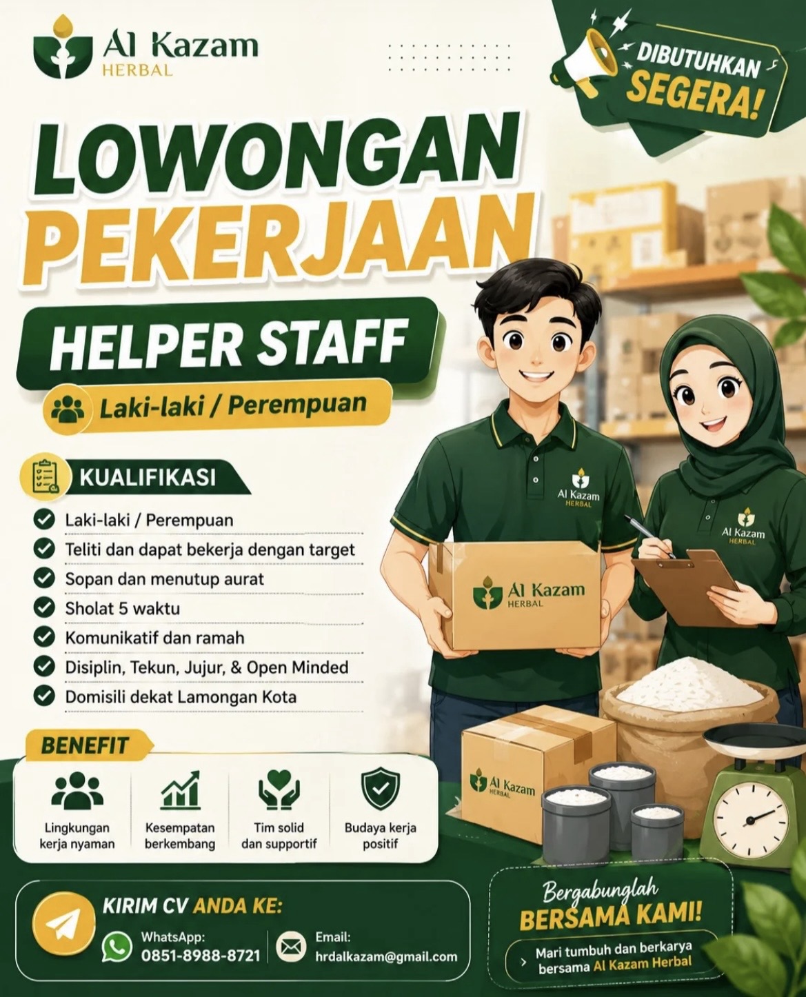 Foto: LOKER AL KAZAM HERBAL