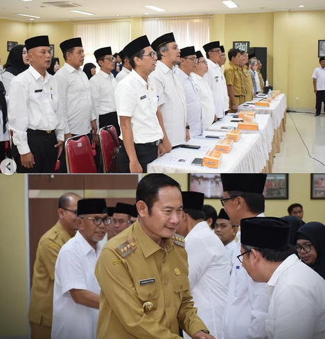Foto: PELANTIKAN KETUA PMI KECAMATAN SE-KABUPATEN LAMONGAN, PAK YES TEKANKAN PROGRAM NYATA DAN BERDAMPAK