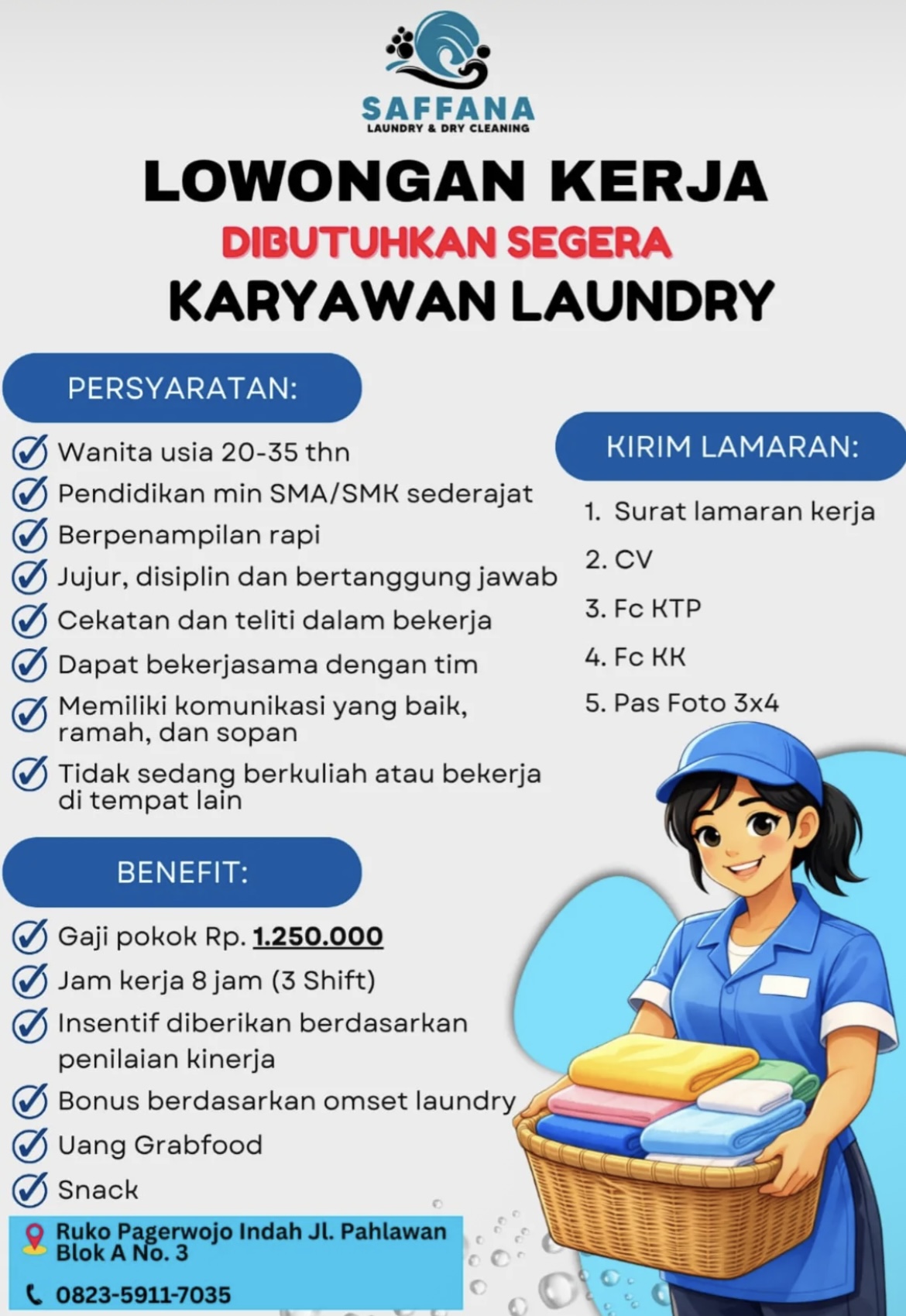 Foto: LOKER SAFFANA LOUNDRY & DRY CLEANING