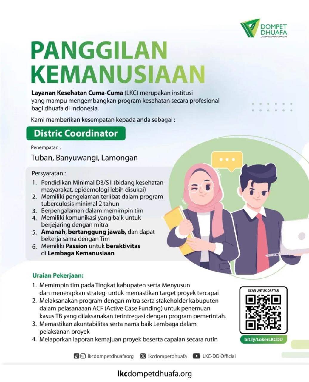 Foto: LOKER LAYANAN KESEHATAN CUMA-CUMA DOMPET DHUAFA