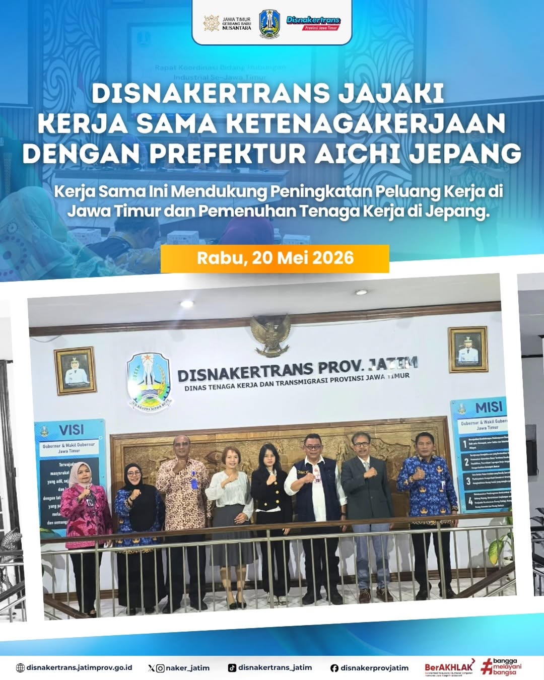 Foto: LANGKAH AWAL KOLABORASI INTERNASIONAL UNTUK SDM JAWA TIMUR!