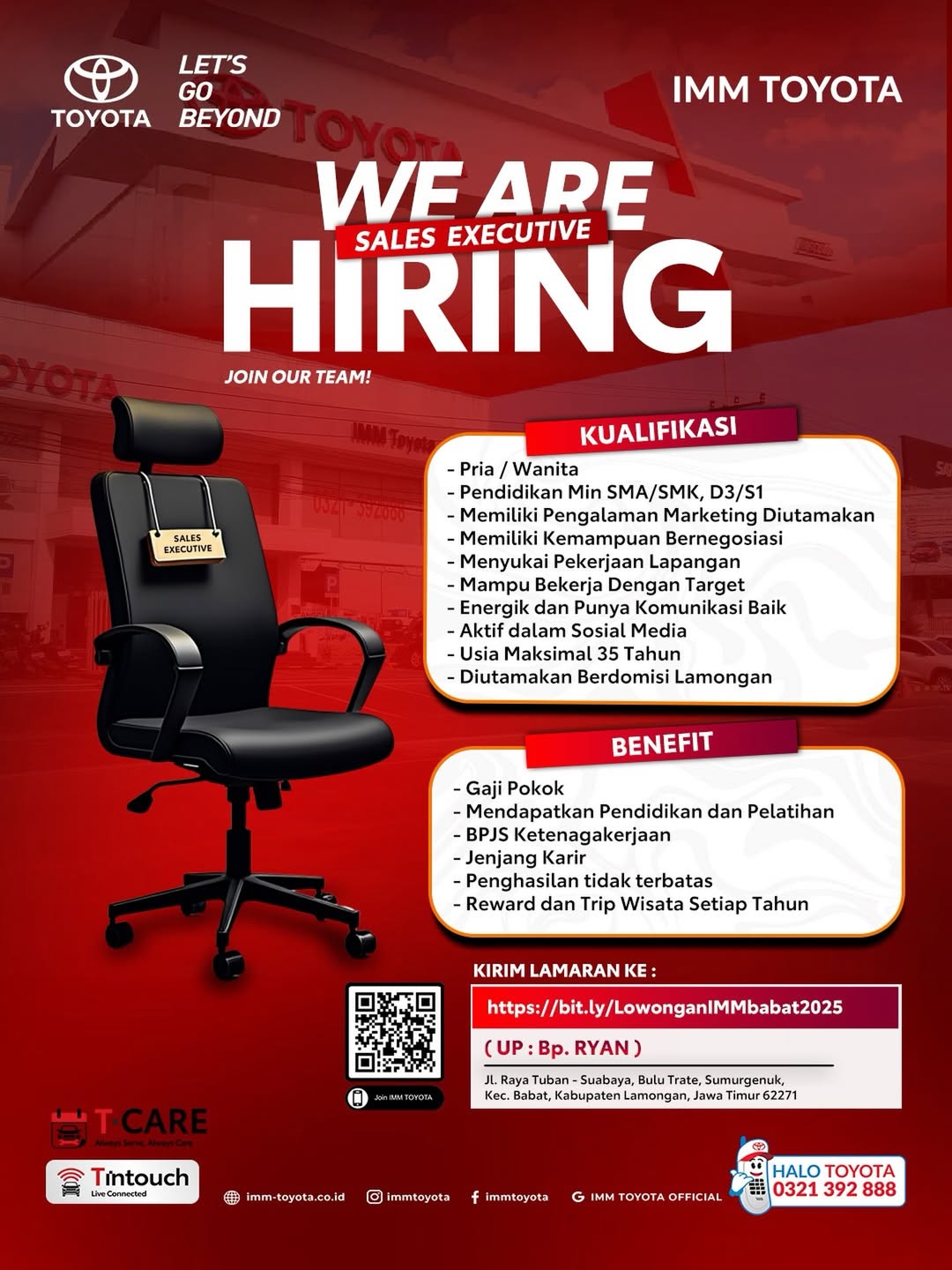 Foto: LOKER IMM TOYOTA BABAT