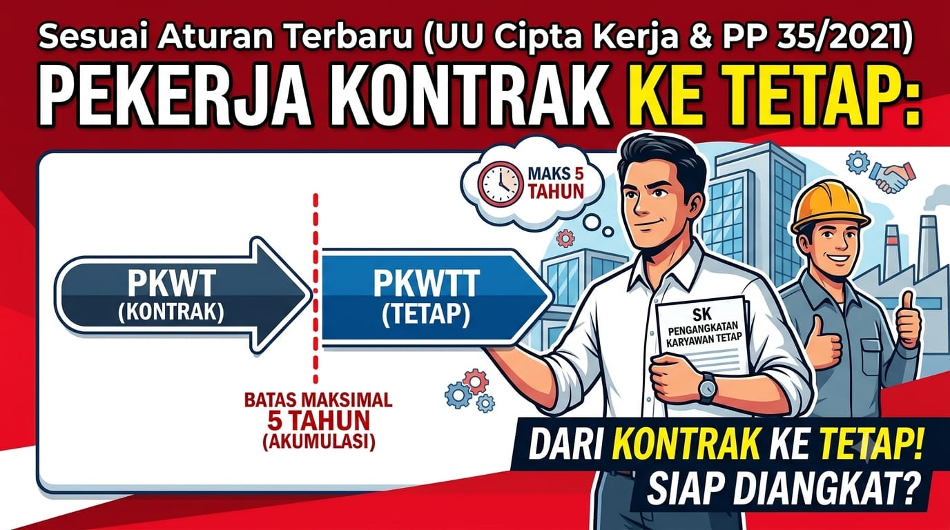 Foto: JANGAN MAU DIGANTUNG SELAMANYA: MENGENAL BATAS MAKSIMAL PKWT AGAR OTOMATIS JADI KARYAWAN TETAP