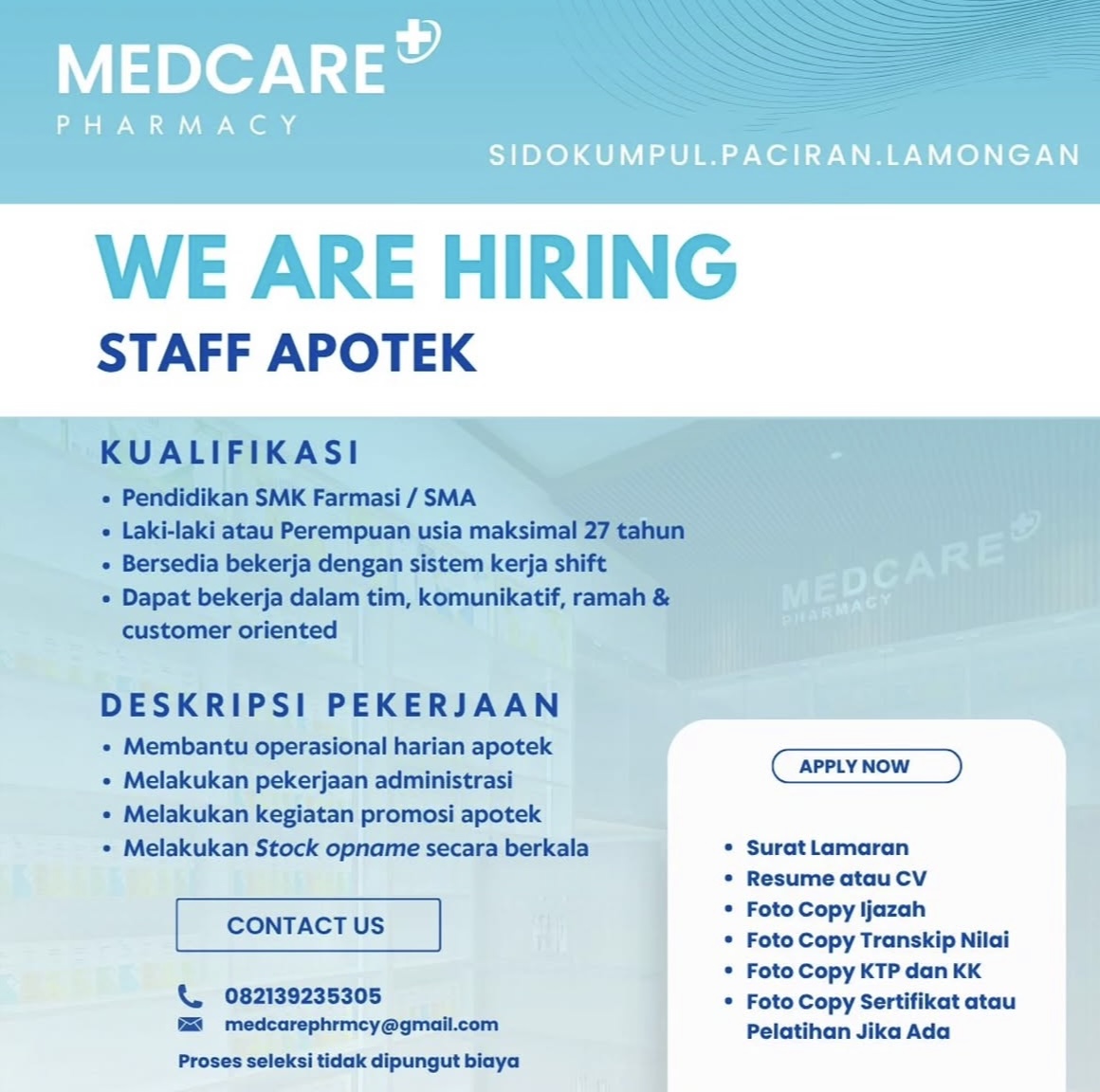 Foto: LOKER MEDCARE PHARMACY