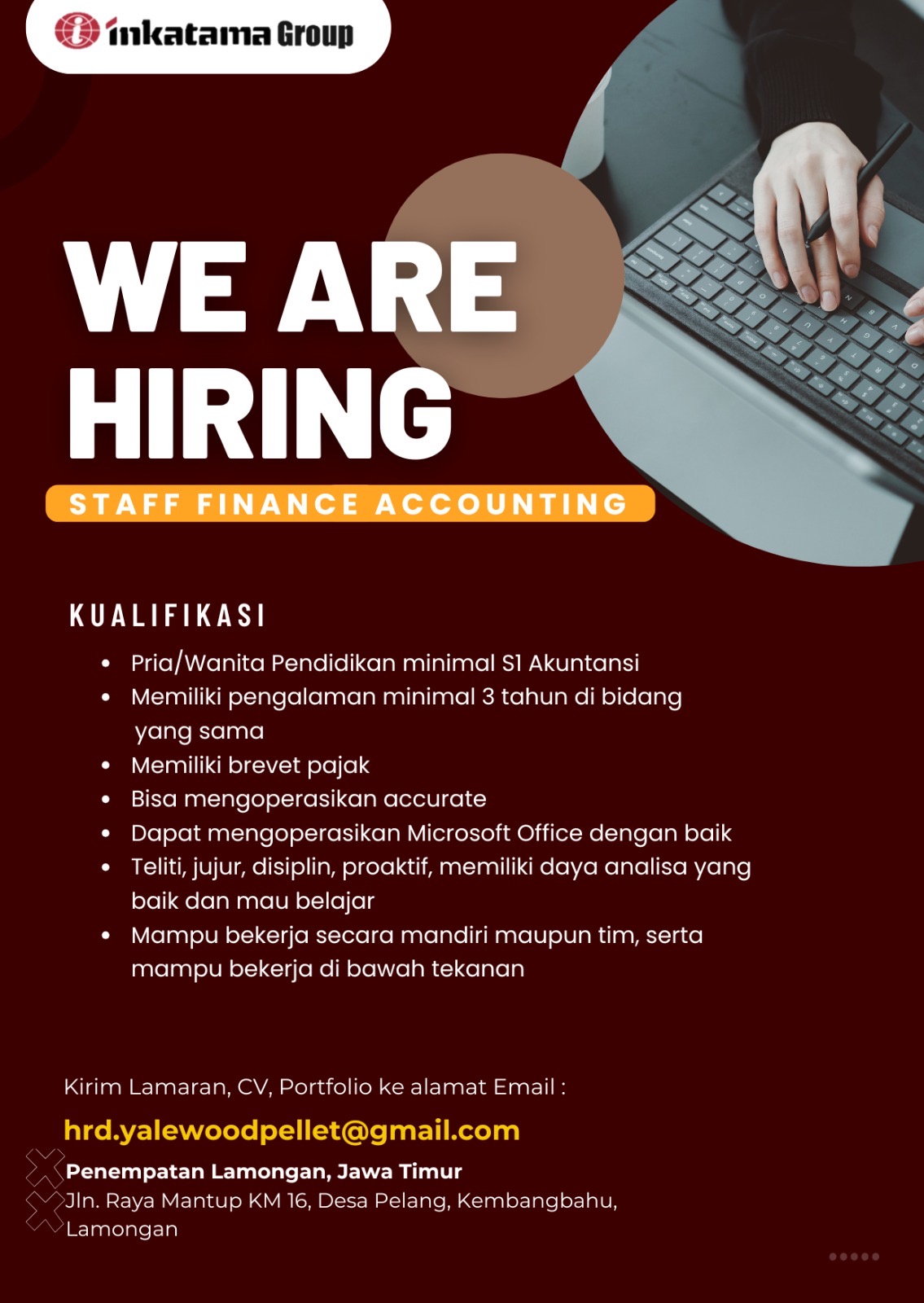 Foto: LOKER INKATAMA GROUP