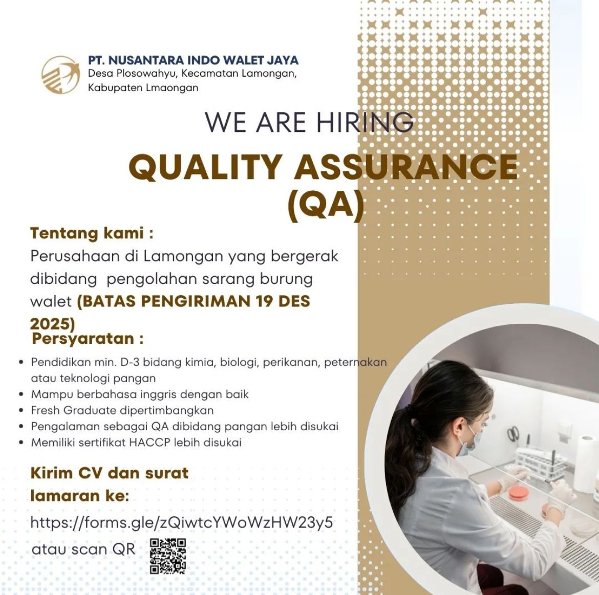 Foto: LOKER PT. NUSANTARA INDO WALET JAYA