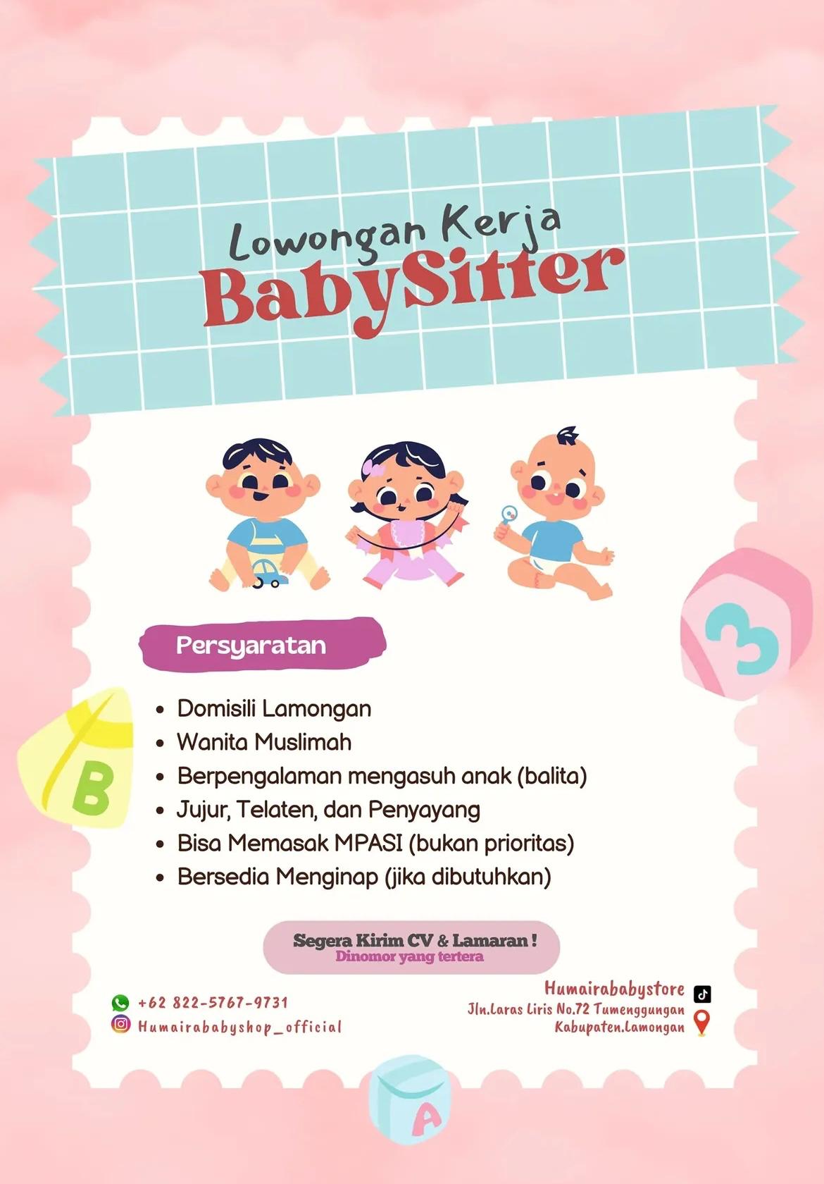 Foto: LOKER HUMAIRA BABYSHOP LAMONGAN