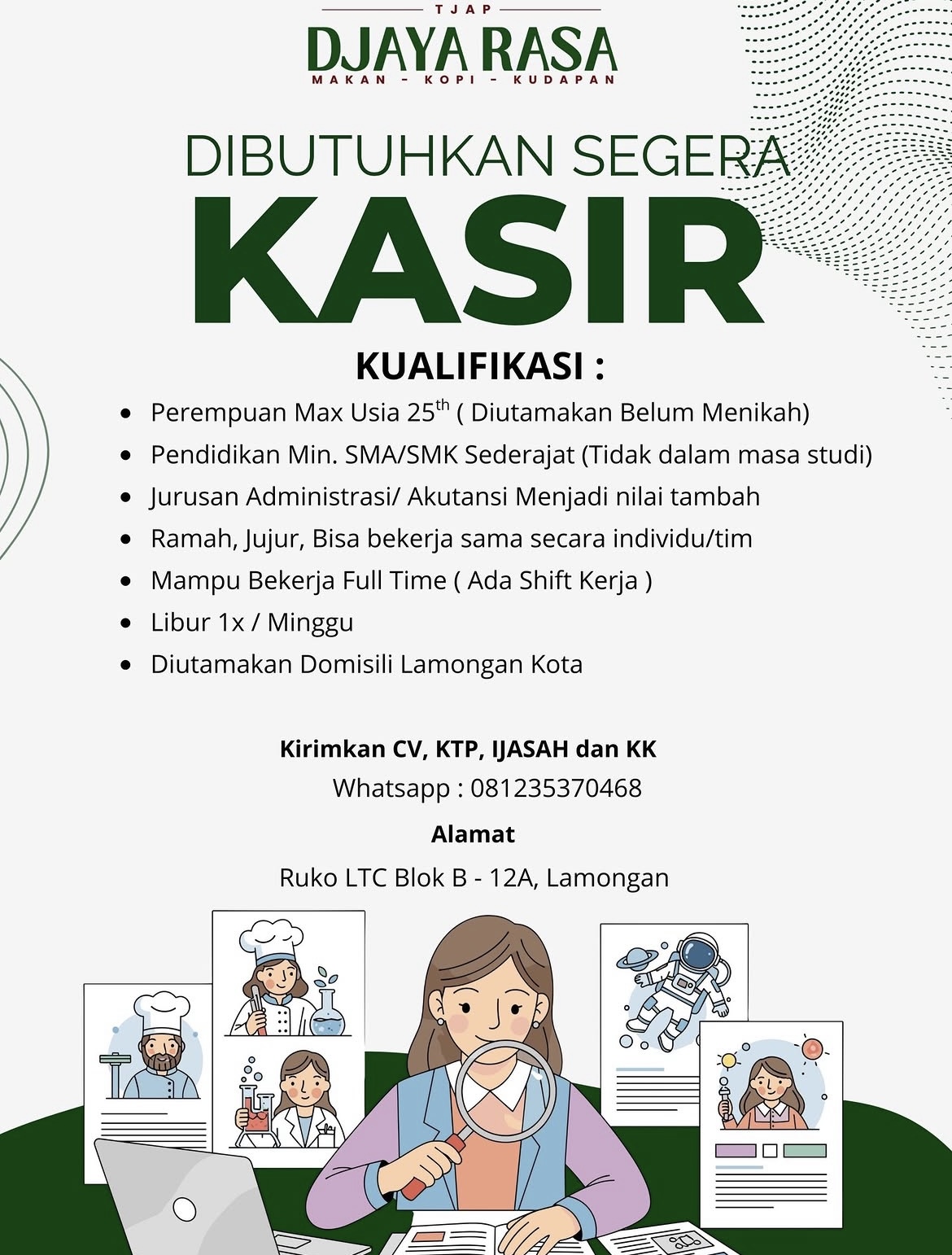 Foto: LOKER TJAP DJAYA RASA