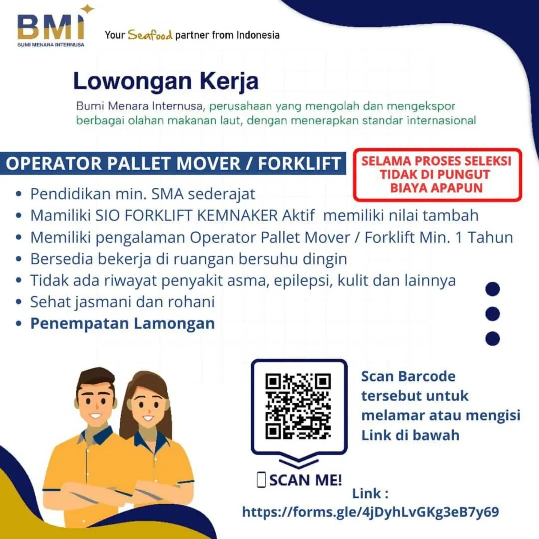 Foto: LOKER PT. BUMI MENARA INTERNUSA LAMONGAN