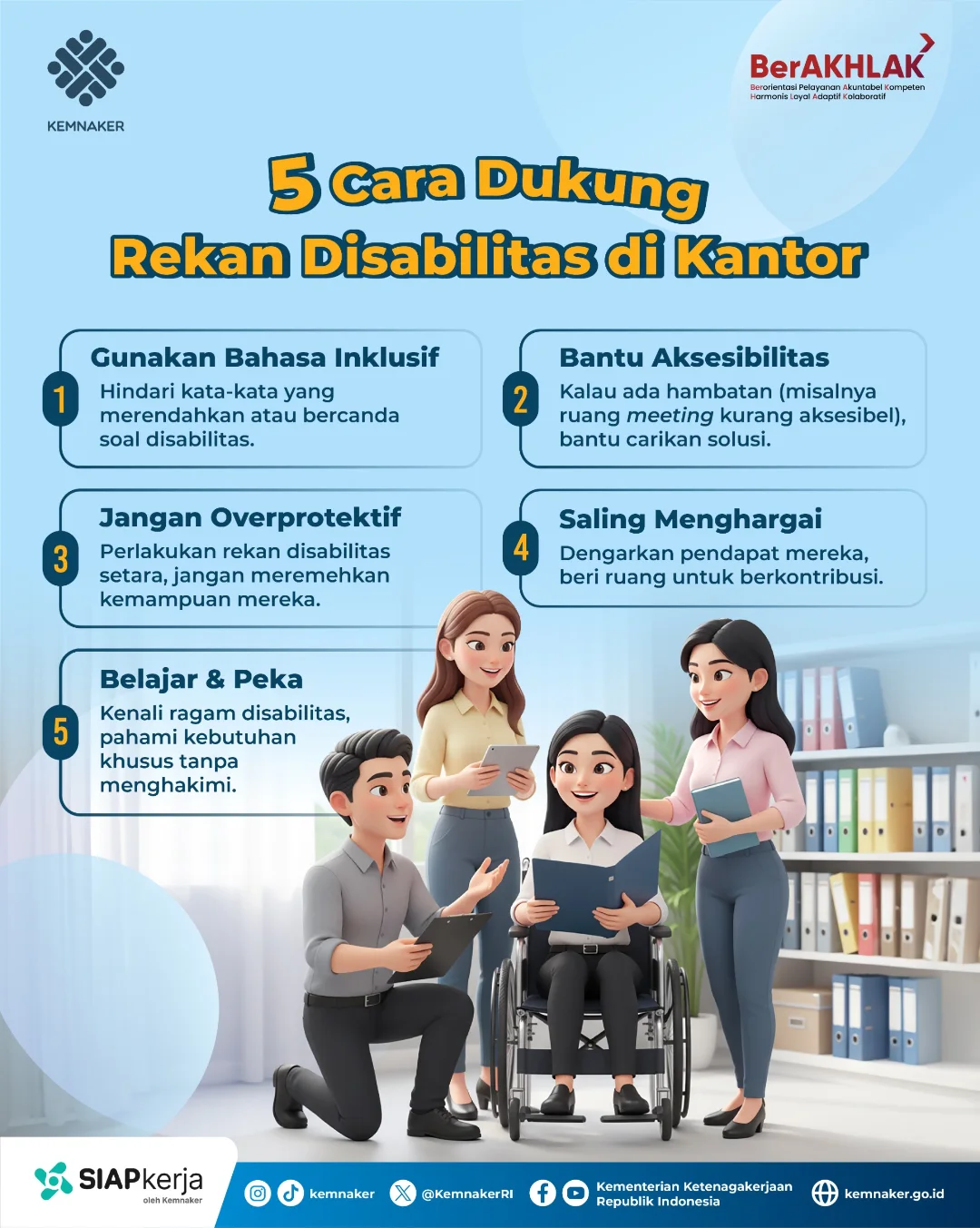 Foto: 5 CARA DUKUNG REKAN DISABILITAS DI KANTOR