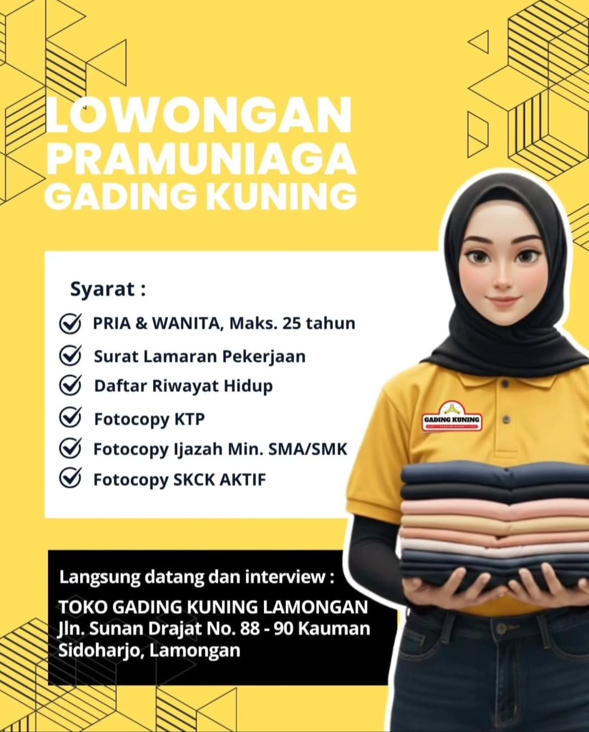 Foto: LOKER GADING KUNING LAMONGAN