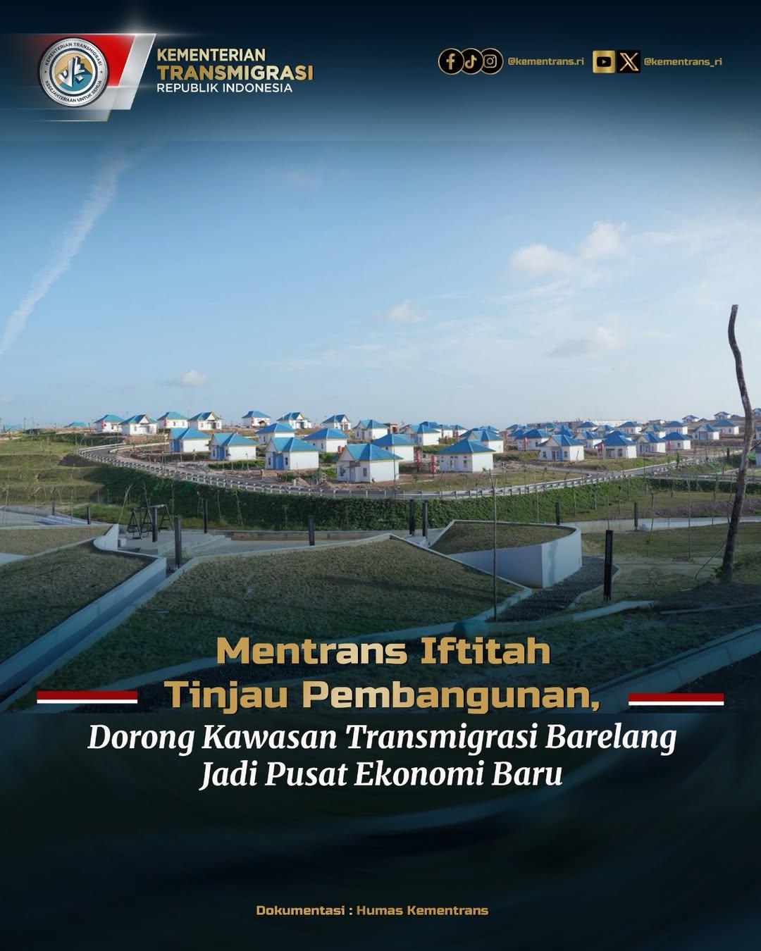 Foto: MENTRANS IFTITAH TINJAU PEMBANGUNAN, DORONG KAWASAN TRANSMIGRASI BARELANG JADI PUSAT EKONOMI BARU