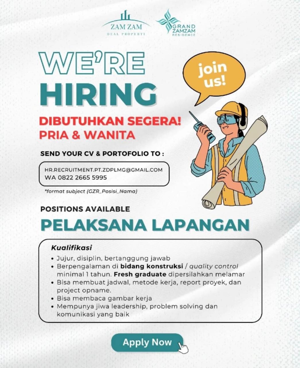 Foto: LOKER GRAND ZAMZAM RESIDENCE