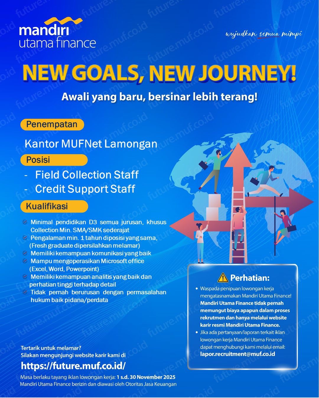 Foto: LOKER MANDIRI UTAMA FINANCE