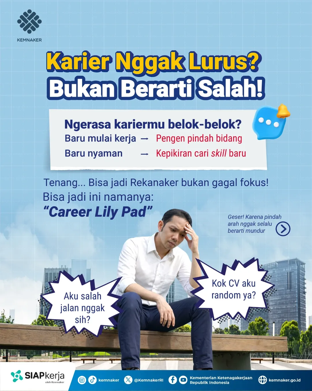 Foto: KARIER NGGAK LURUS? BUKAN BERARTI SALAH!