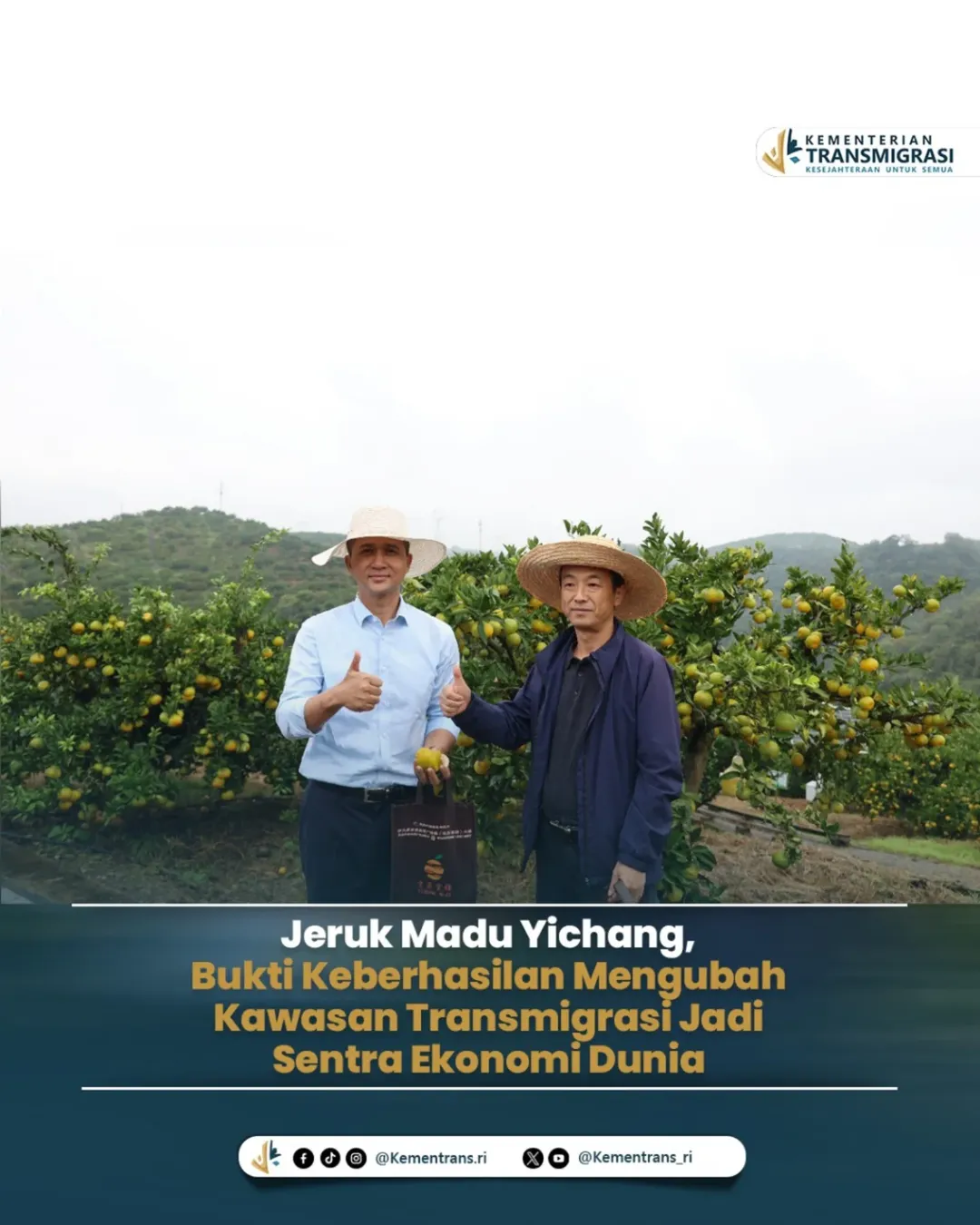 Foto: BUKTI KEBERSHASILAN MENGUBUAH KAWASAN TRANSMIGRASI JADI SENTRA EKONOMI DUNIA