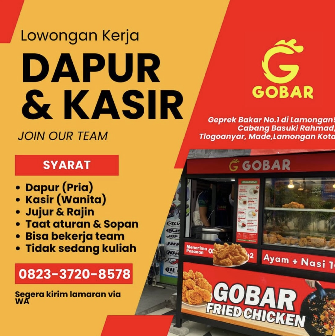 Foto: LOKER GOBAR LAMONGAN