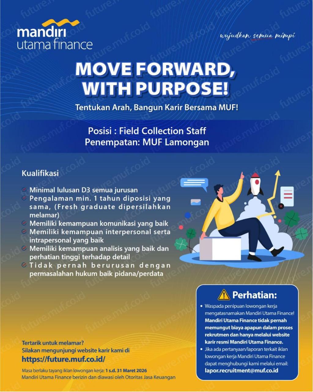 Foto: LOKER MANDIRI UTAMA FINANCE LAMONGAN