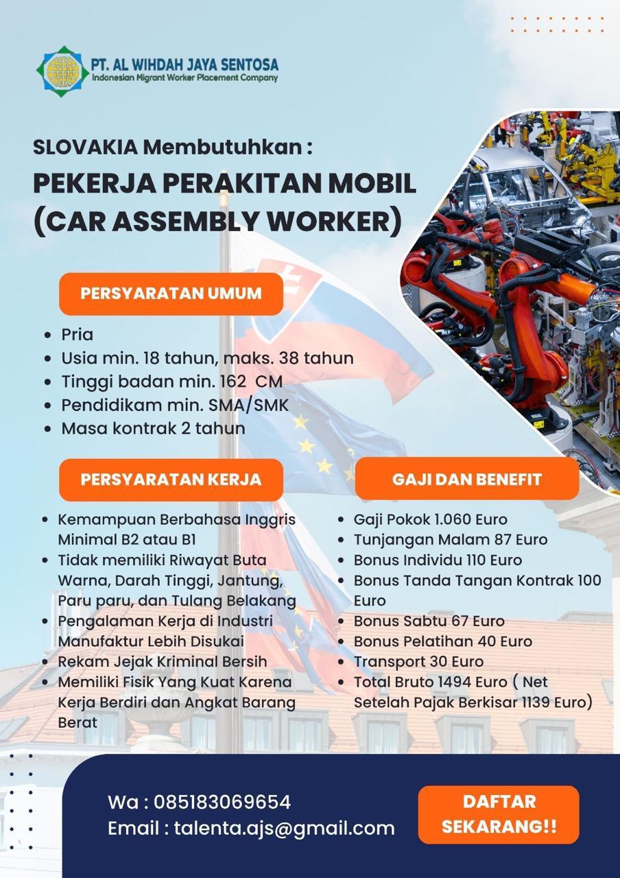 Foto: LOKER SLOVAKIA PT. AL WIHDAH JAYA SENTOSA
