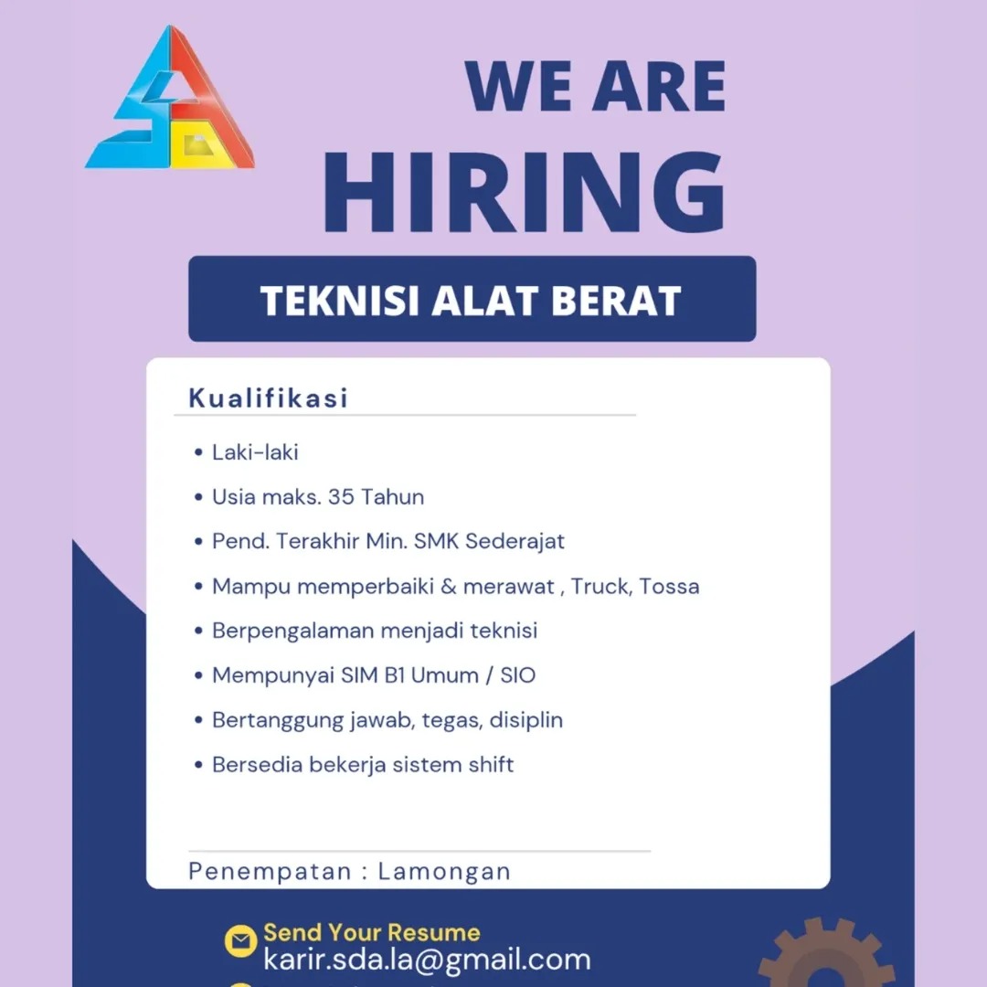 Foto: LOKER PT. SENTOSA DJAYA ABADI