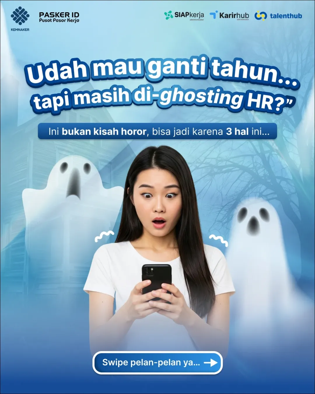 Foto: UDAH MAU GANTI TAHUN... Tapi masih di-ghosting HR?