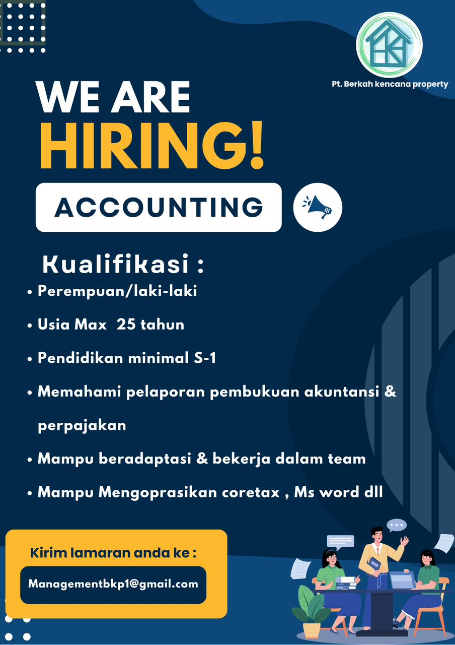 Foto: LOKER PT. BERKAH KENCANA PROPERTY