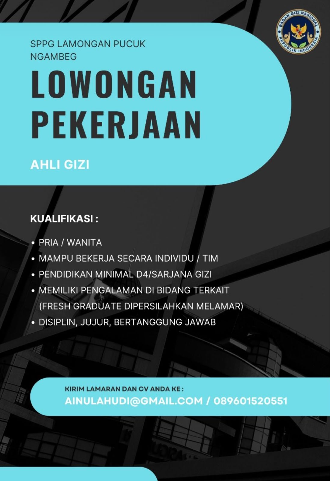 Foto: LOKER SPPG LAMONGAN PUCUK NGAMBEG