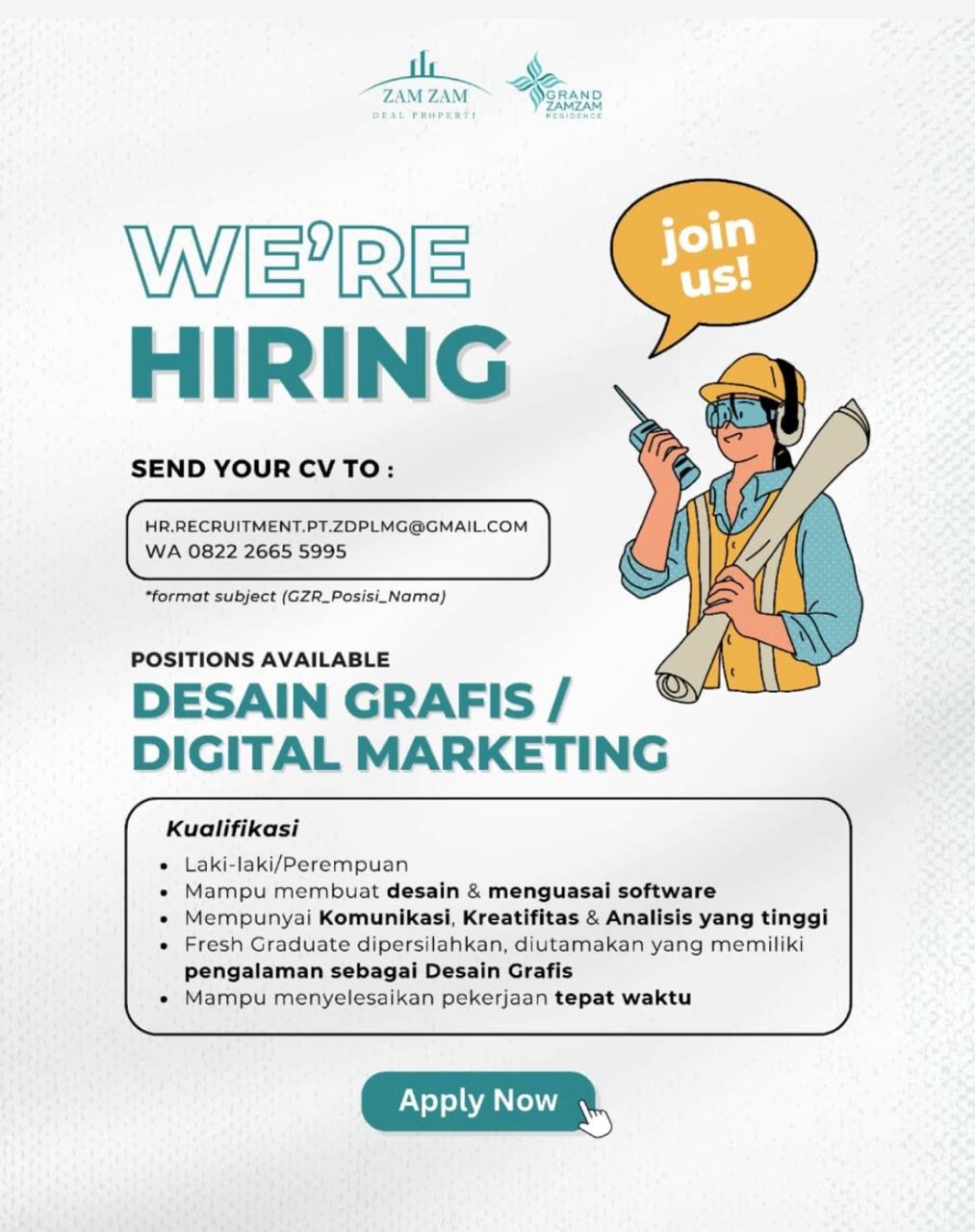 Foto: LOKER GRAND ZAMZAM RESIDENCE