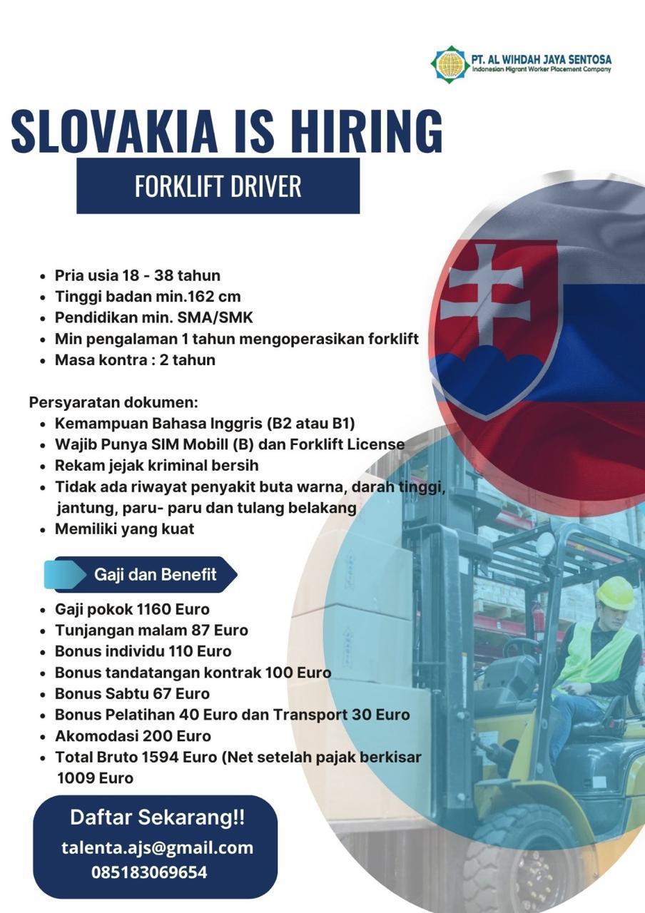 Foto: LOKER NEGARA SLOVAKIA PT. AL WIHDAH JAYA SENTOSA