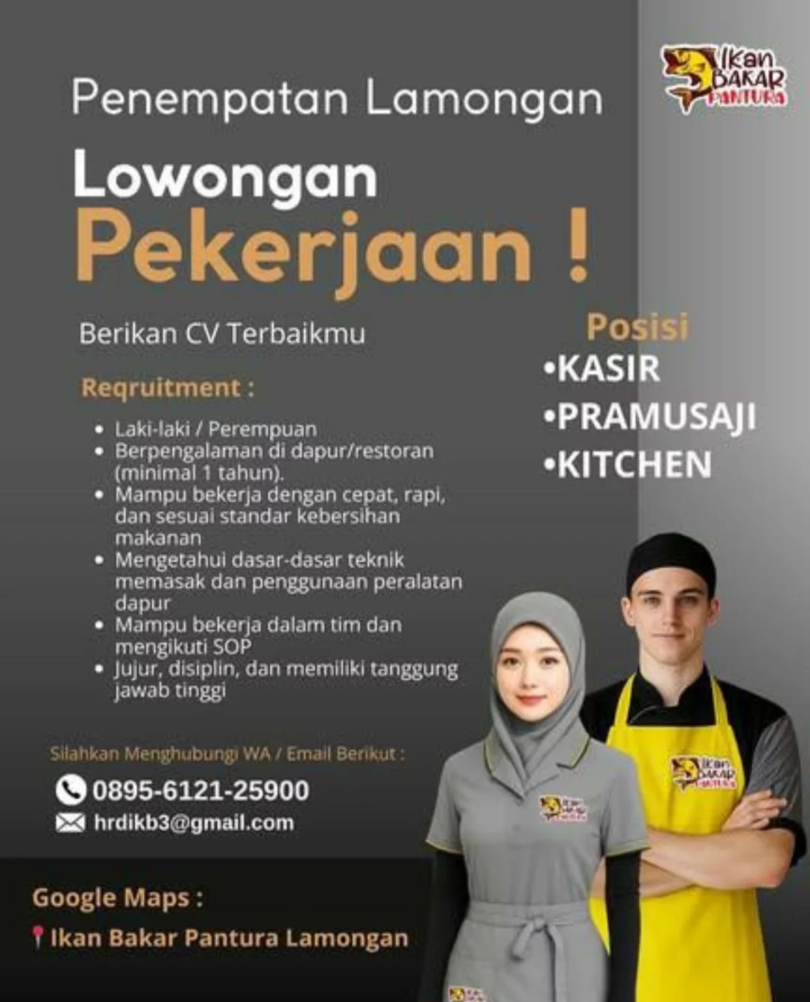 Foto: LOKER IKAN BAKAR PANTURA