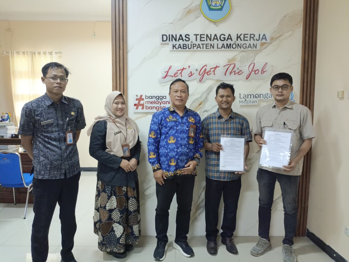Foto: MEDIASI DISNAKER LAMONGAN HADIRKAN SOLUSIM PERJANJIAN BERSAMA DISEPAKATI
