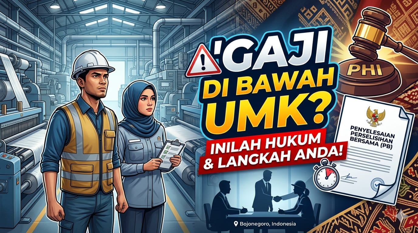 Foto: PERUSAHAAN MEMBAYAR UPAH DI BAWAH UMK? KENALI KONSEKUENSI HUKUM DAN JALUR PENYELESAIANNYA