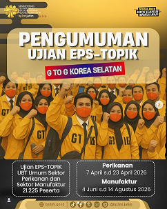Foto: PENGUMUMAN UJIAN EPS TOPIK GTOG KOREA SELATAN